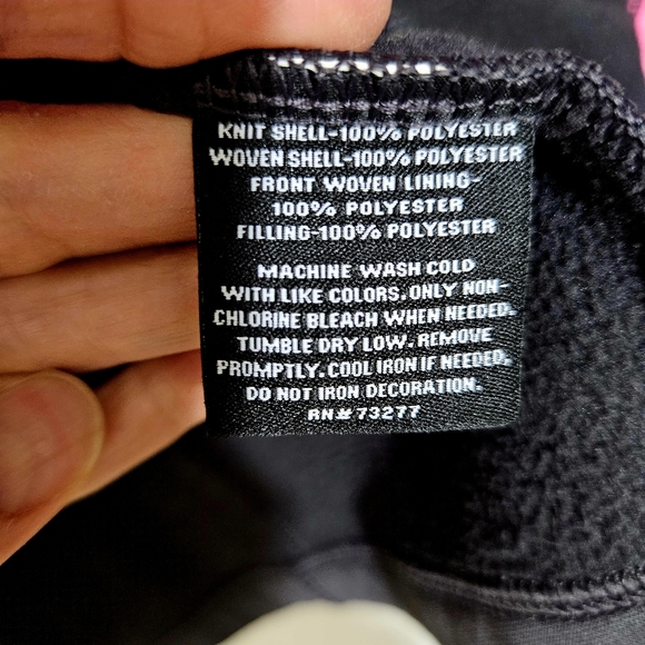 FILA SPORT Girls Full Zip Hooded Jacket Pink/Black - Picture 5 of 8